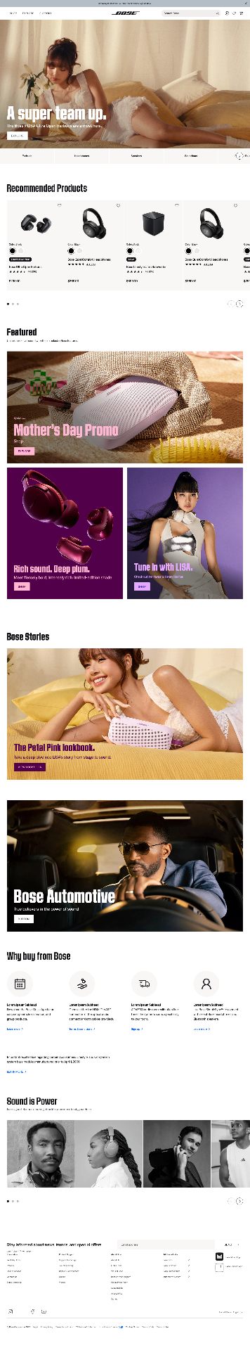 Homepage — Product announcement.